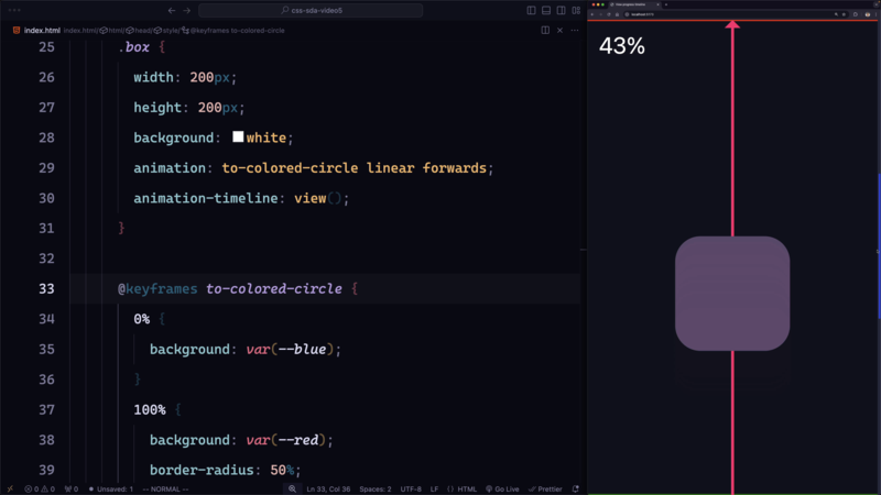 View Progress Timeline